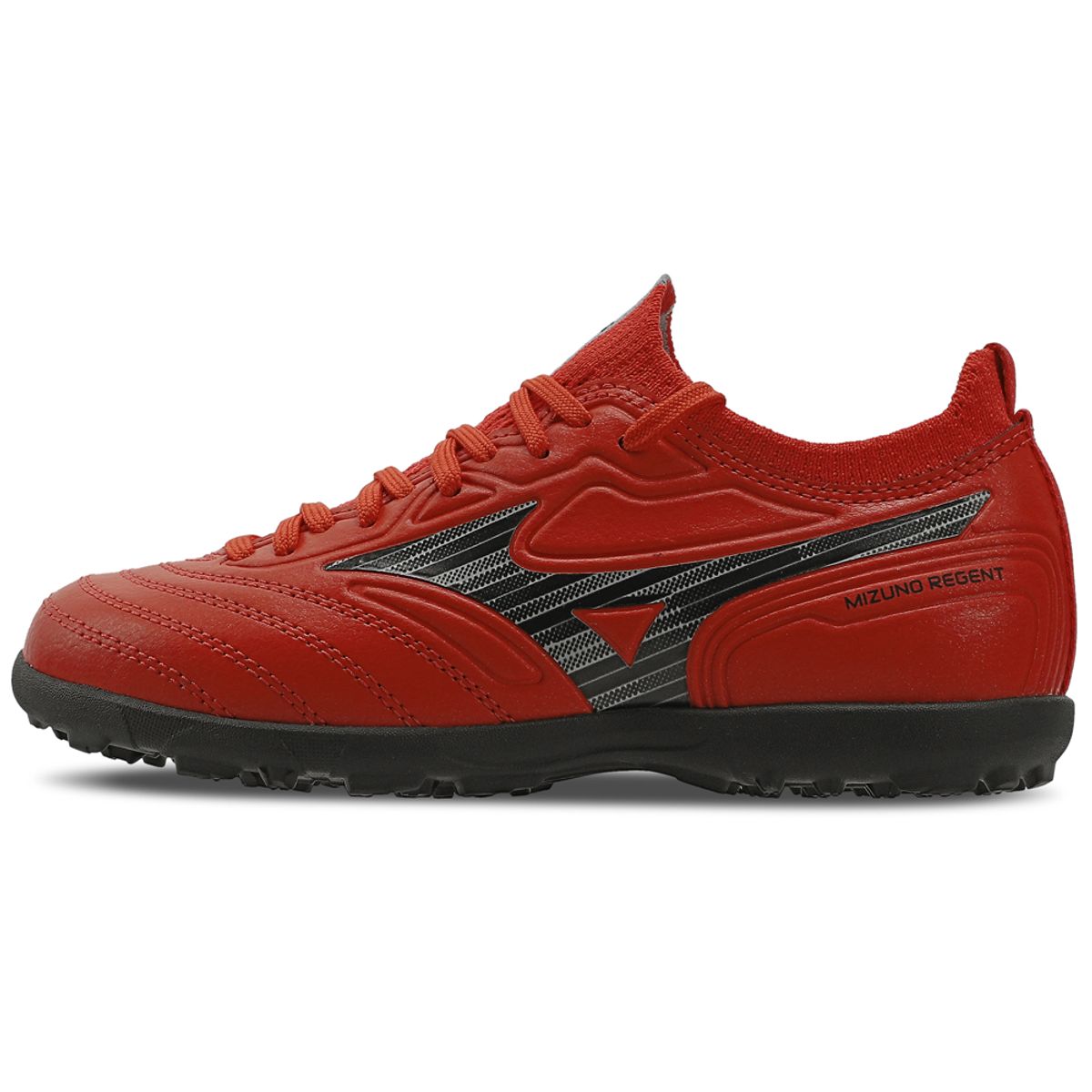 Chuteira Society Mizuno Regent AS Junior 34 Vermelho