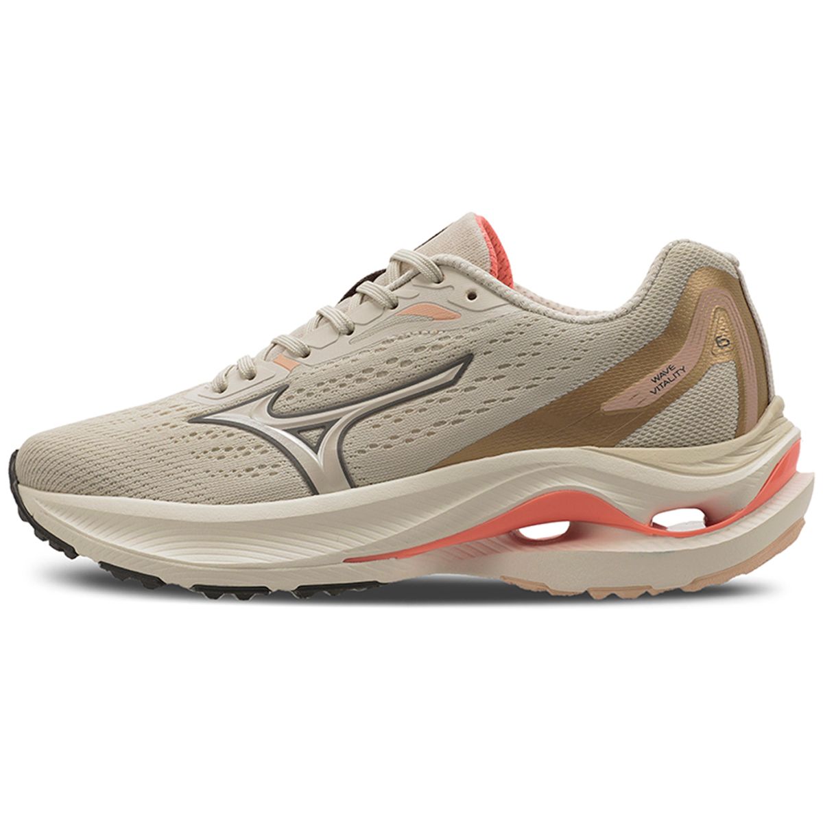 Tênis de Corrida Mizuno Wave Vitality 6 38 Bege