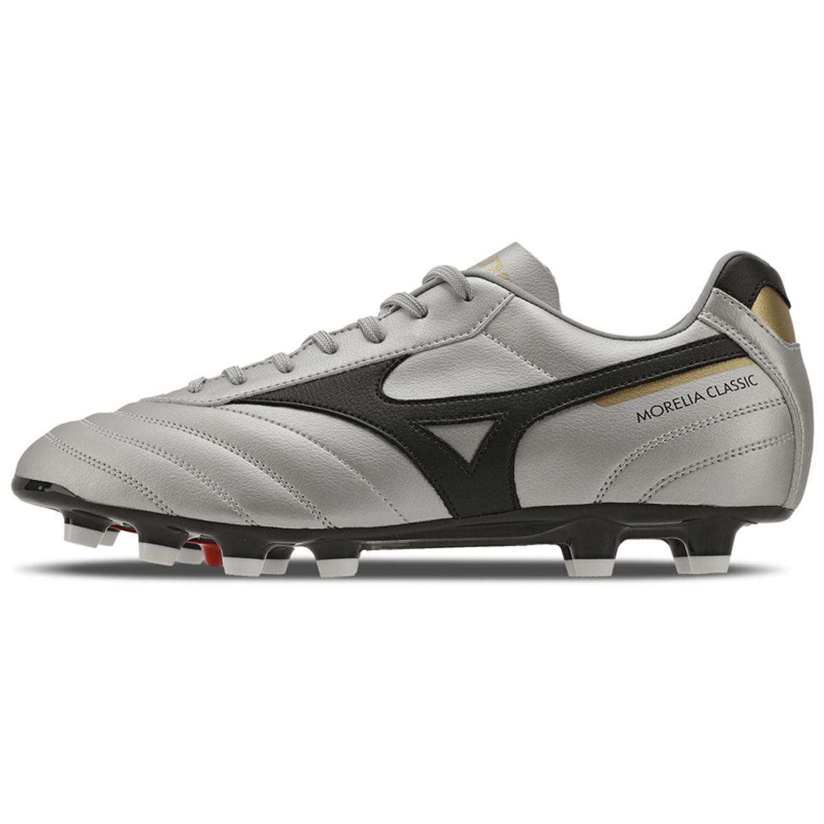 Chuteira de Campo Masculina Mizuno Morelia Classic MD 41 Prata