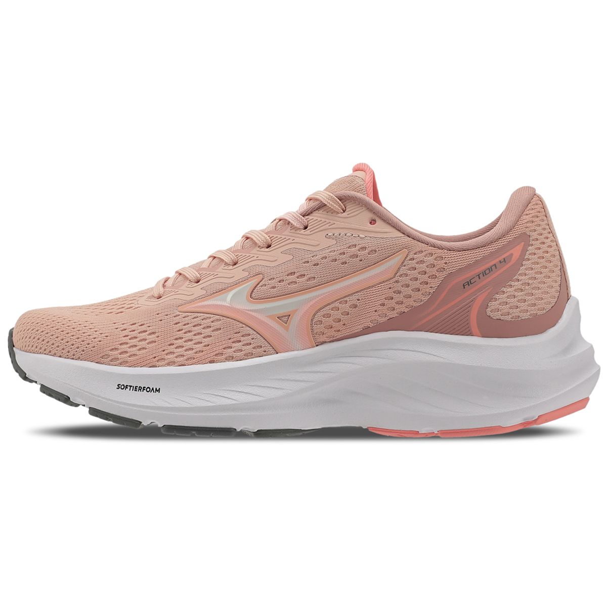 Tênis de Corrida Feminino Mizuno Action 4 35 Rosa
