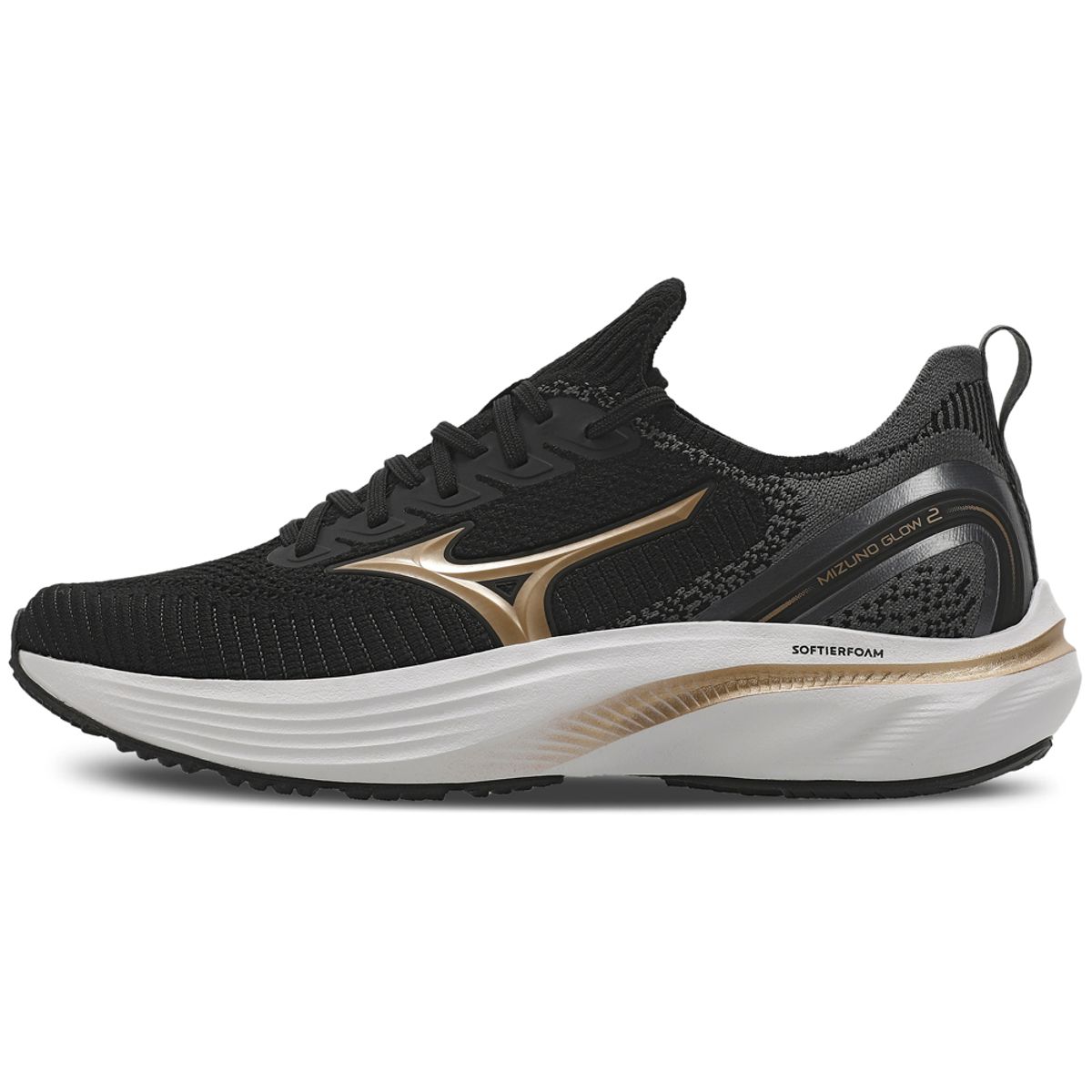 Tênis de Corrida Feminino Mizuno Glow 2 36 Preto