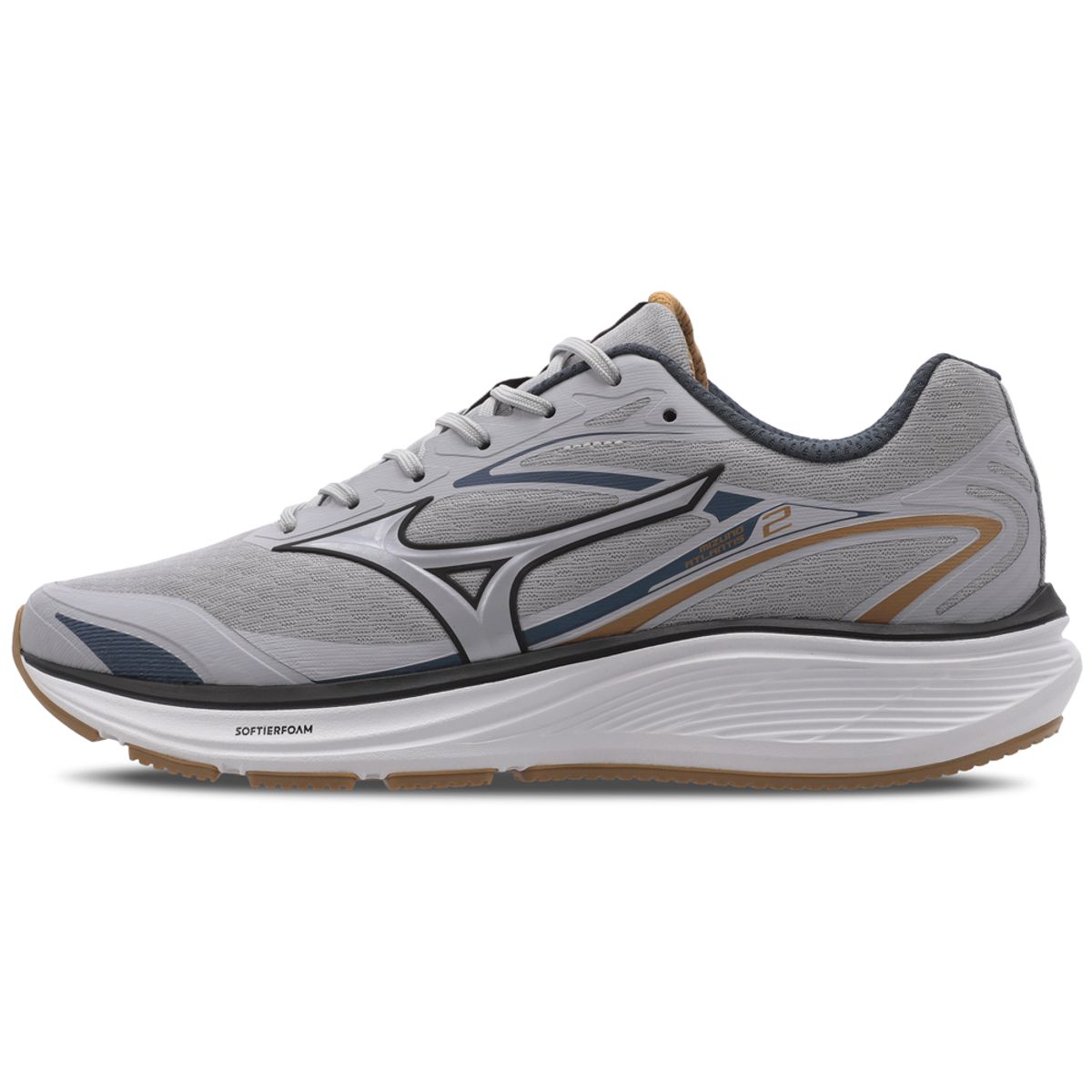 Tênis de Corrida Masculino Mizuno Atlantis 2 41 Cinza