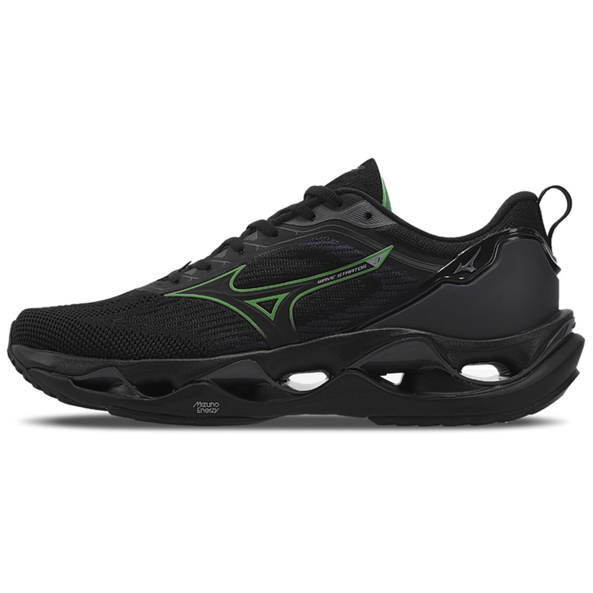 Tênis de Corrida Masculino Mizuno Wave Stratos 3 42 Preto