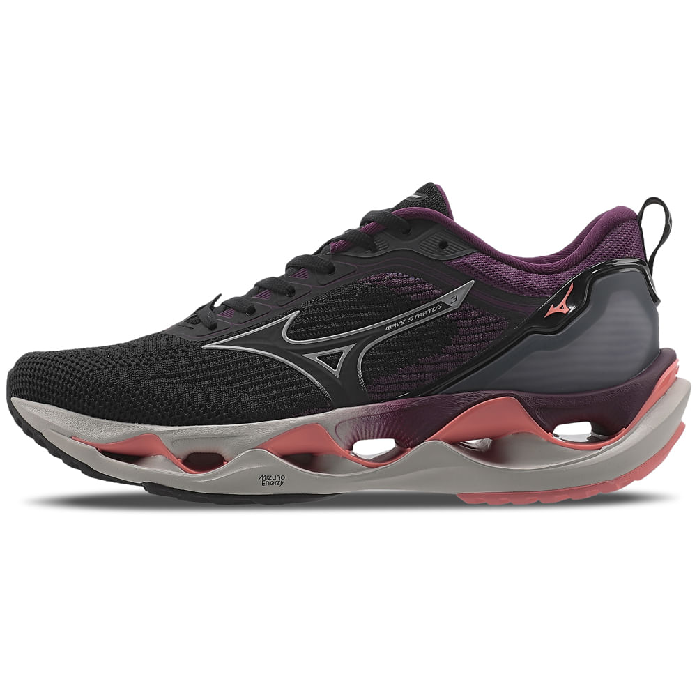 Tênis de Corrida Mizuno Wave Stratos 3 - 36 Preto