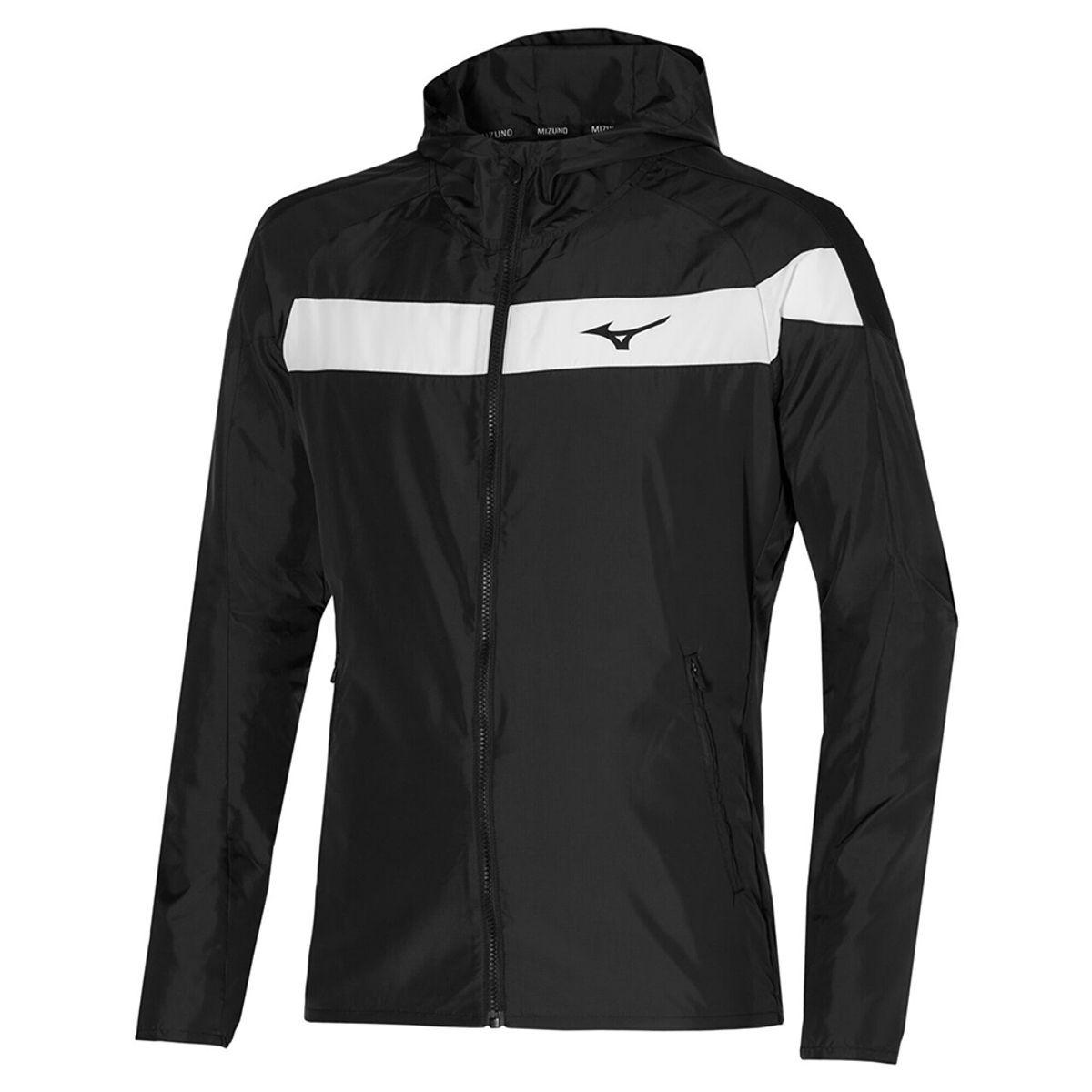 Jaqueta de Treino Masculina Mizuno Hooded P Preto