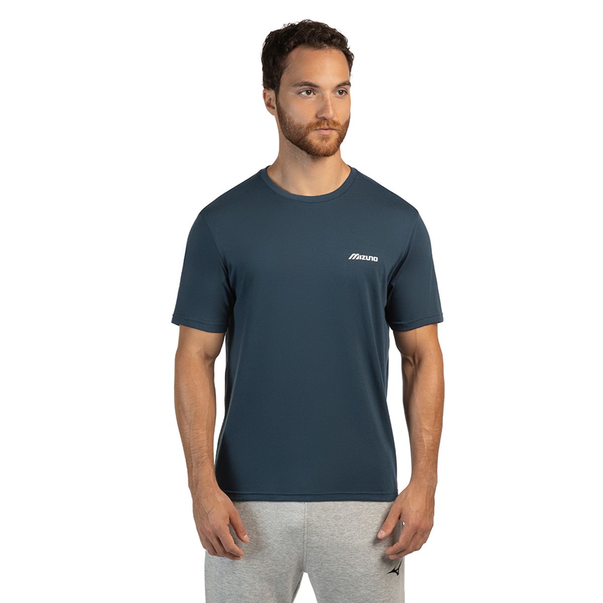 Camiseta Masculina Mizuno Basic Logo M Azul