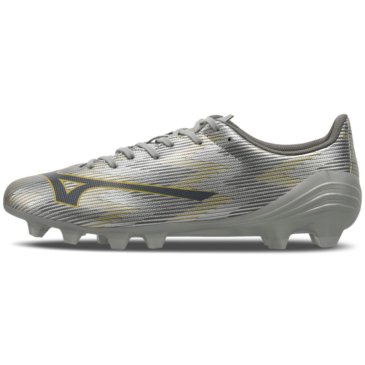 Chuteira de Campo Masculina Mizuno Alpha II Select MD 38 Prata