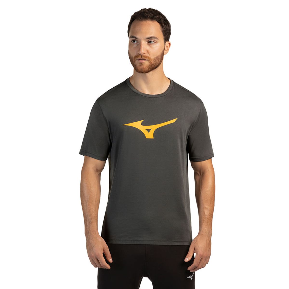 Camiseta Masculina Mizuno Basic Big P Cinza
