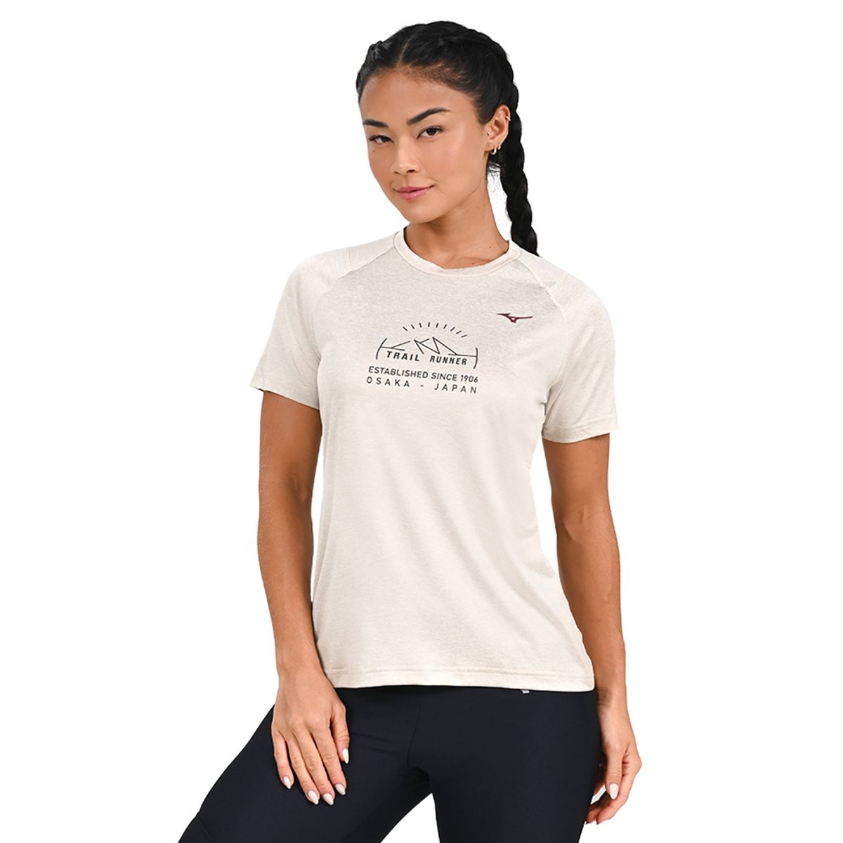 Camiseta de Treino Feminina Mizuno Trail P Cinza