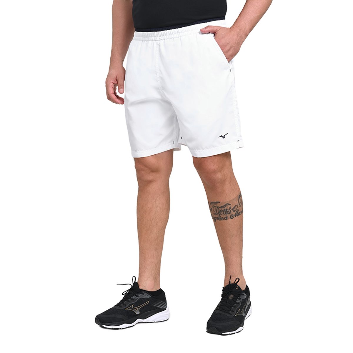 Bermuda de Treino Masculina Mizuno Tennis Master 7 EG Branco