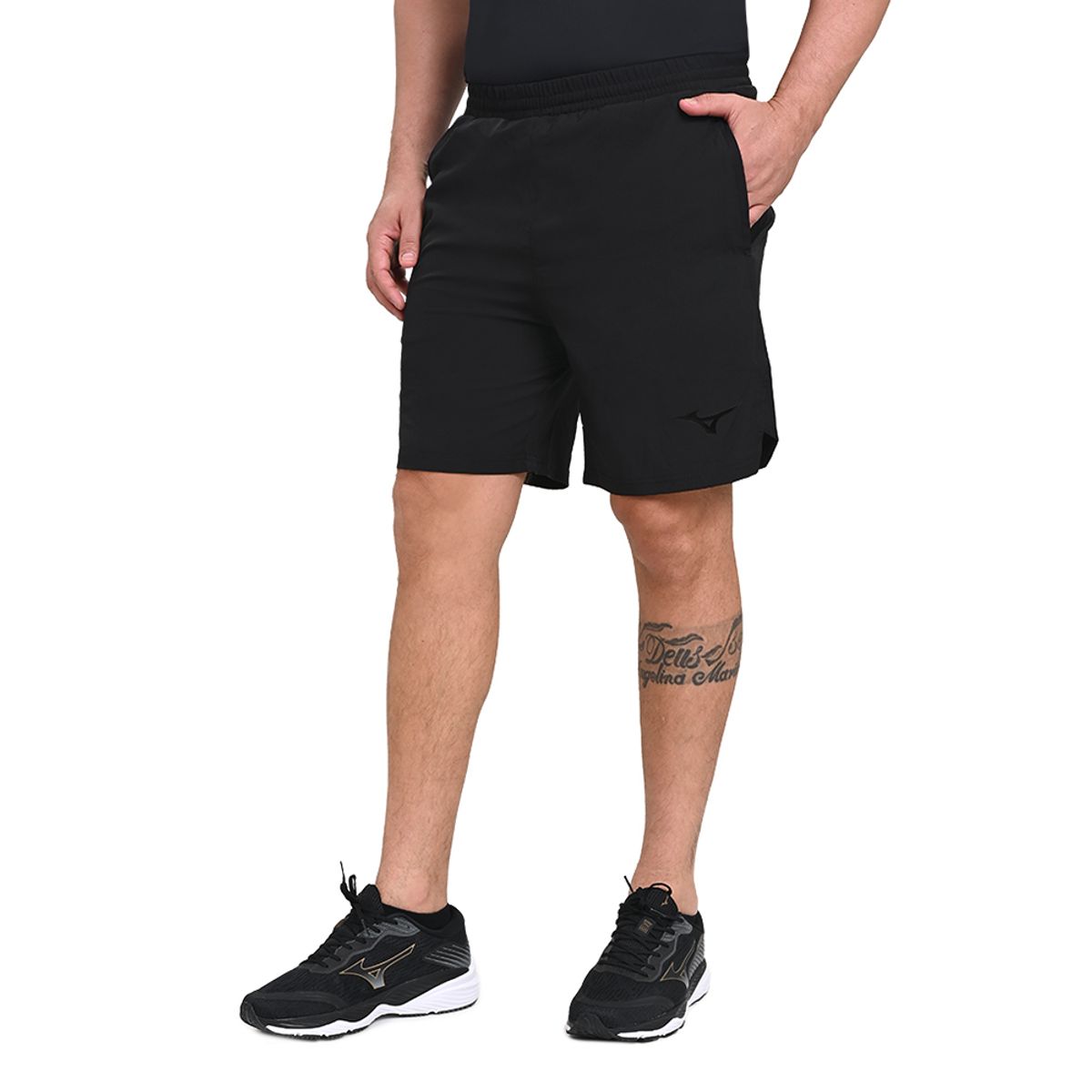 Bermuda de Corrida Masculina Mizuno 2×1 High GG Preto