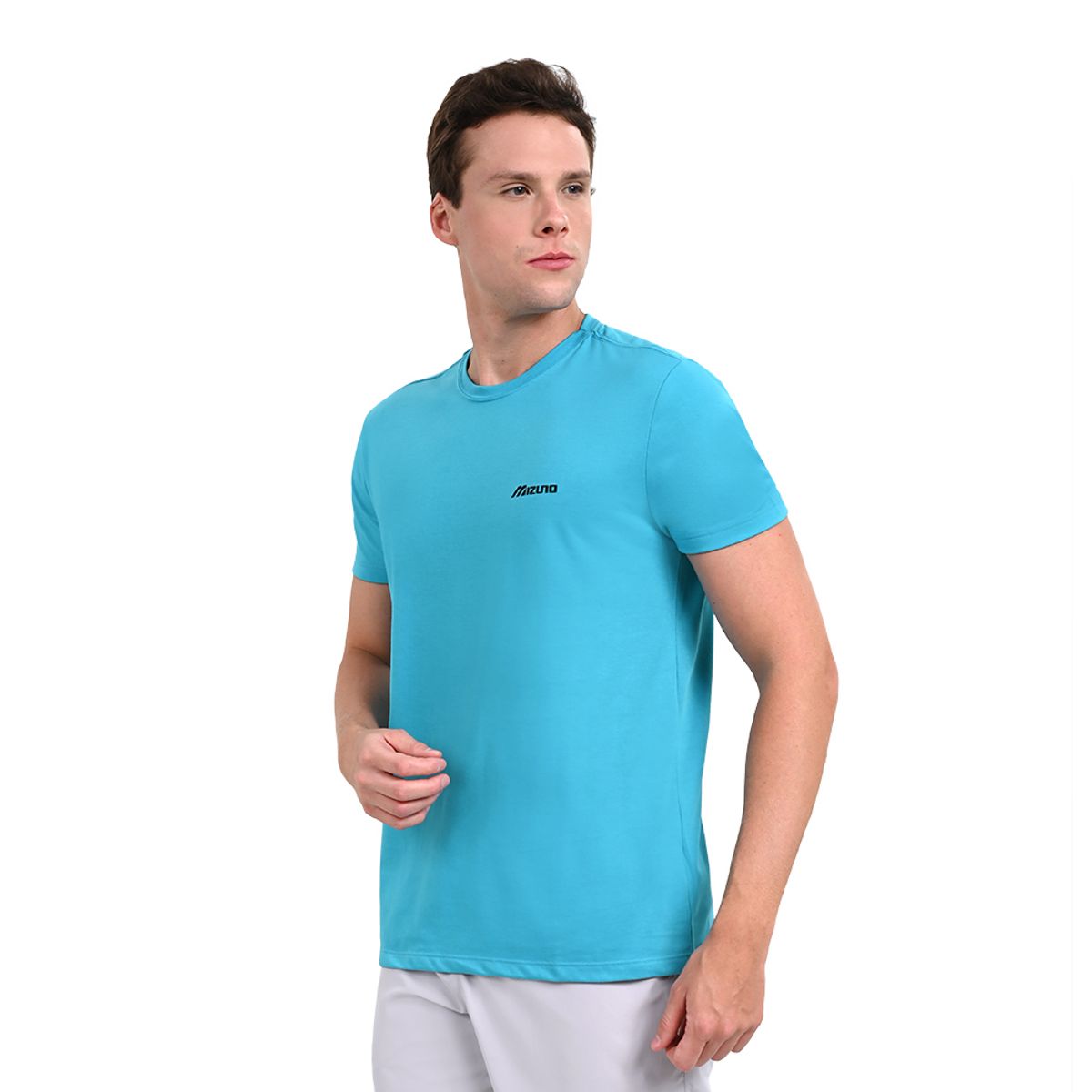 Camiseta Casual Masculina Mizuno Basic Logo GG Azul