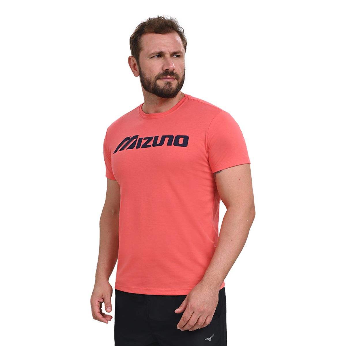 Camiseta Casual Masculina Mizuno Big Logo M Laranja