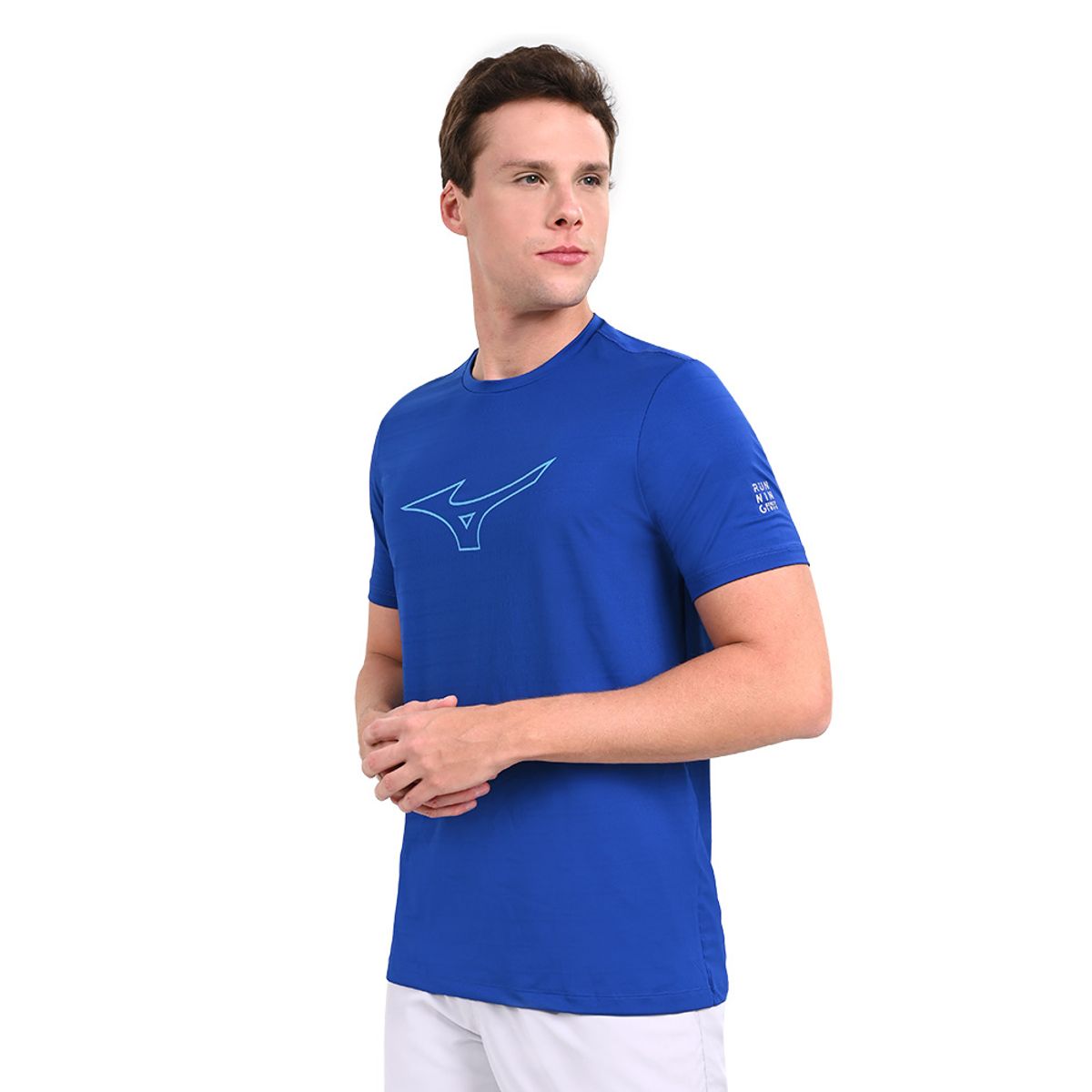 Camiseta de Treino Masculina Mizuno Focus Stamp M Azul