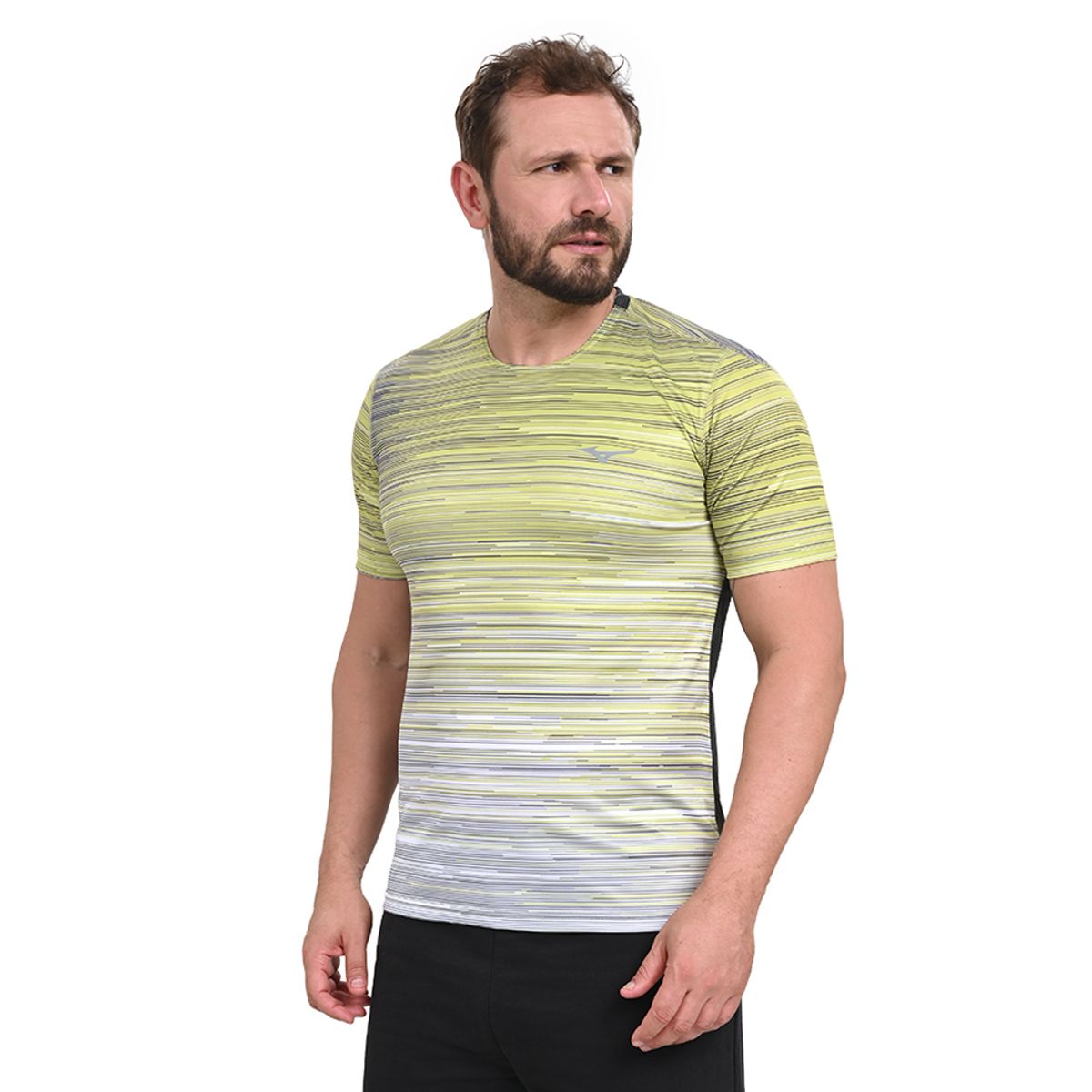 Camiseta de Treino Masculina Mizuno High M Cinza