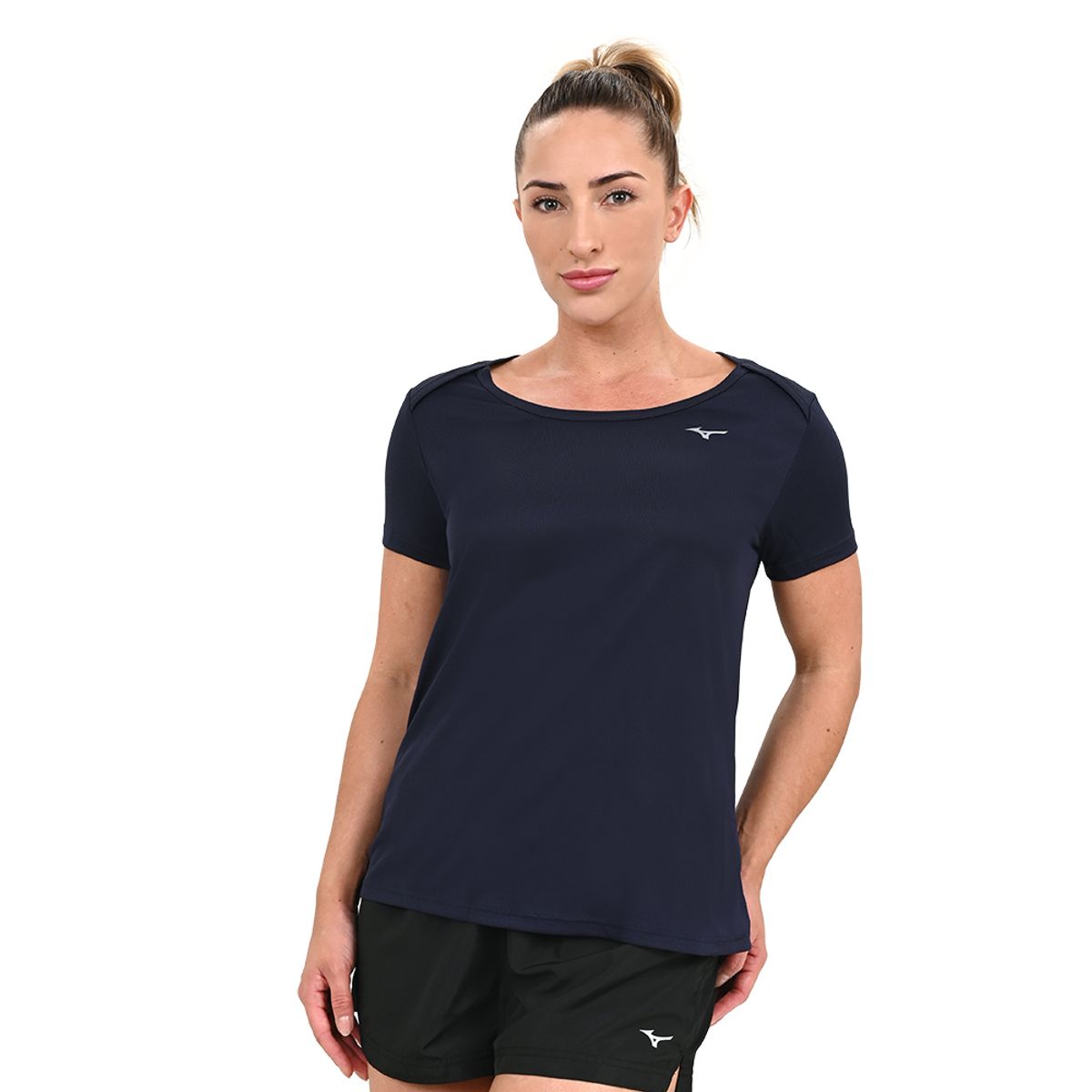 Camiseta de Treino Feminina Mizuno Soul Fit GG Azul