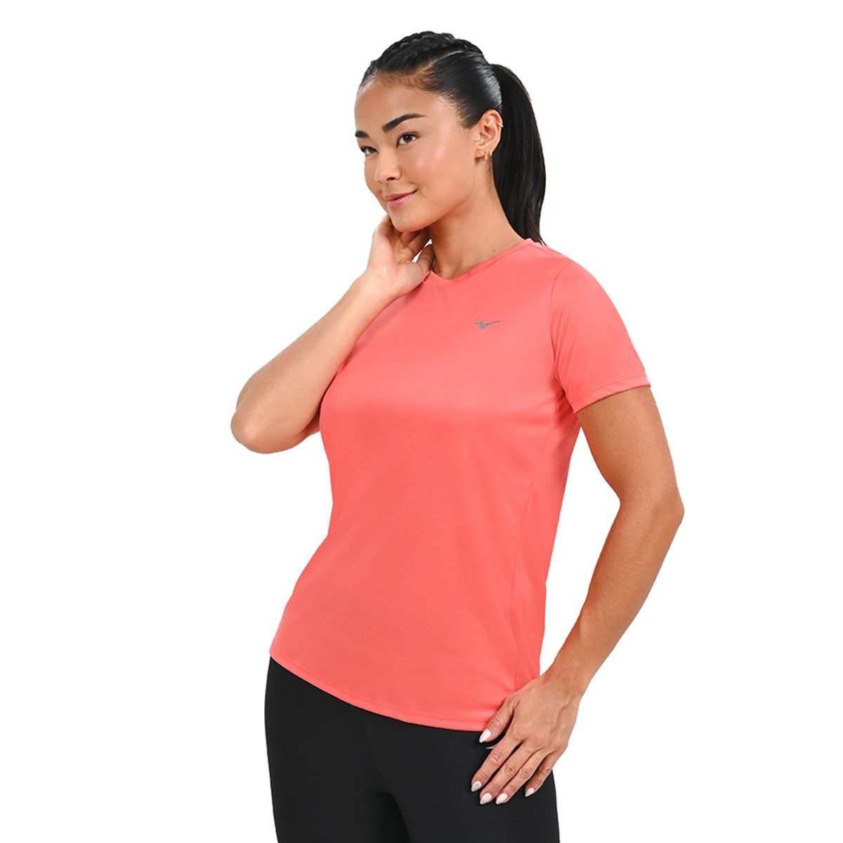 Camiseta de Treino Feminina Mizuno Energy P Laranja