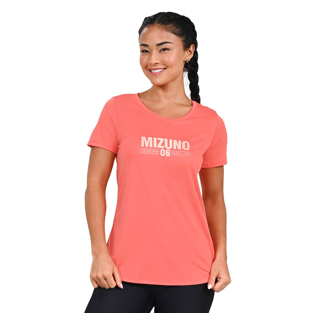 Camiseta de Treino Feminina Mizuno Fitwear Stamp P Laranja