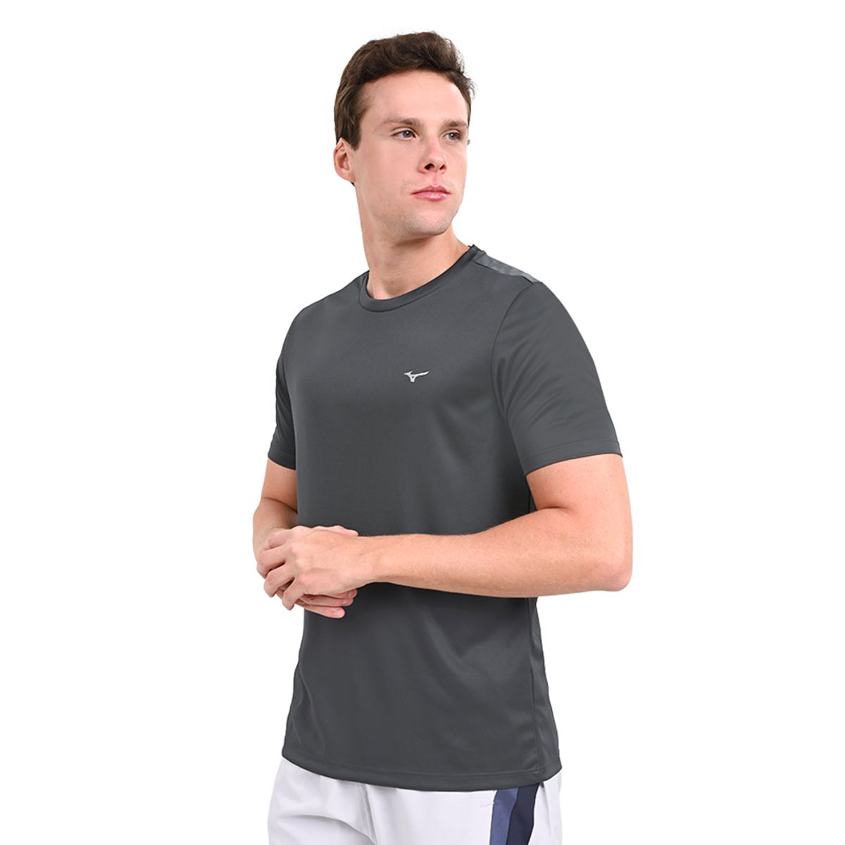Camiseta de Treino Masculina Mizuno Energy P Cinza