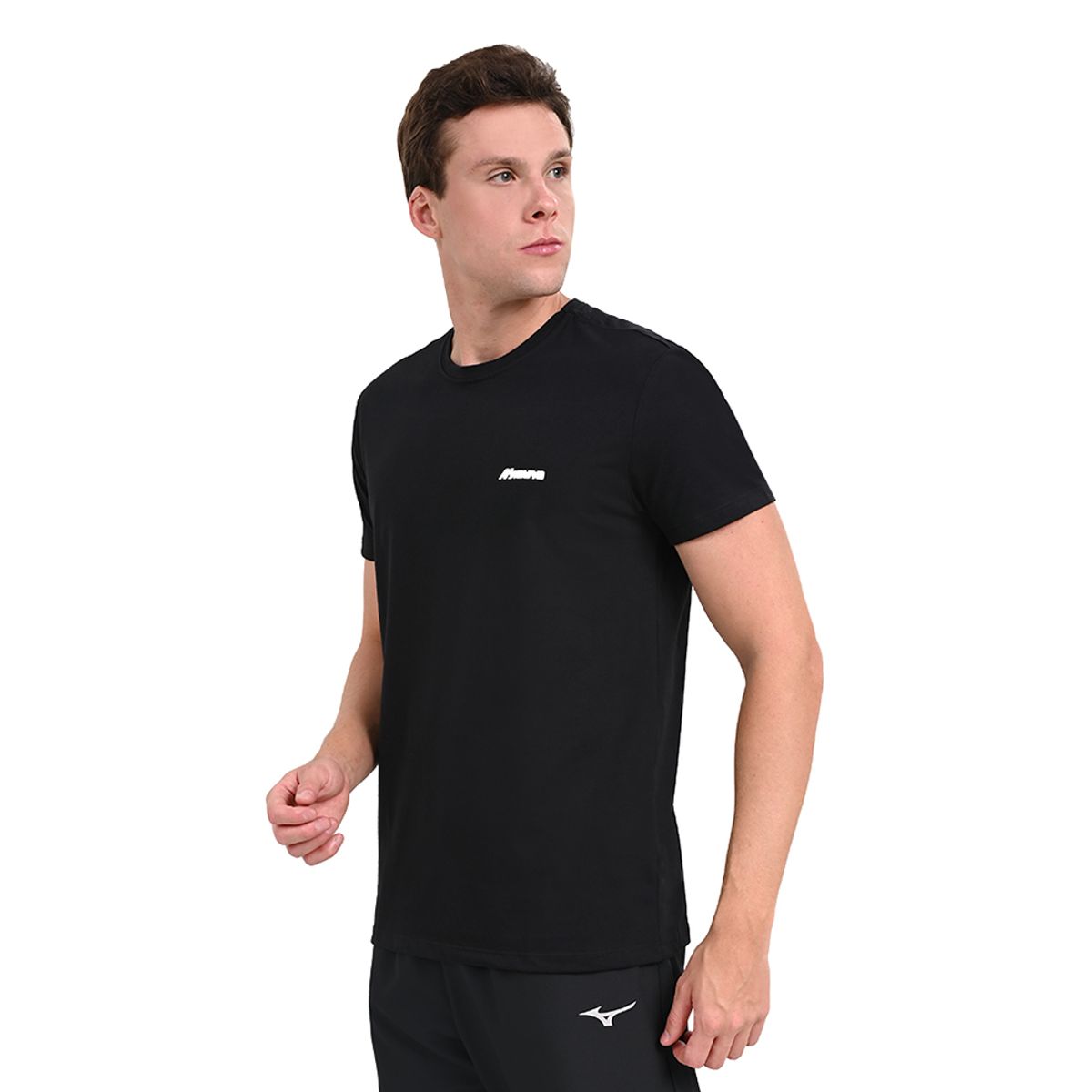 Camiseta Casual Masculina Mizuno Basic Logo P Preto