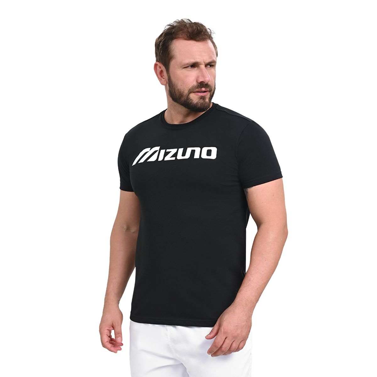 Camiseta Casual Masculina Mizuno Big Logo M Preto