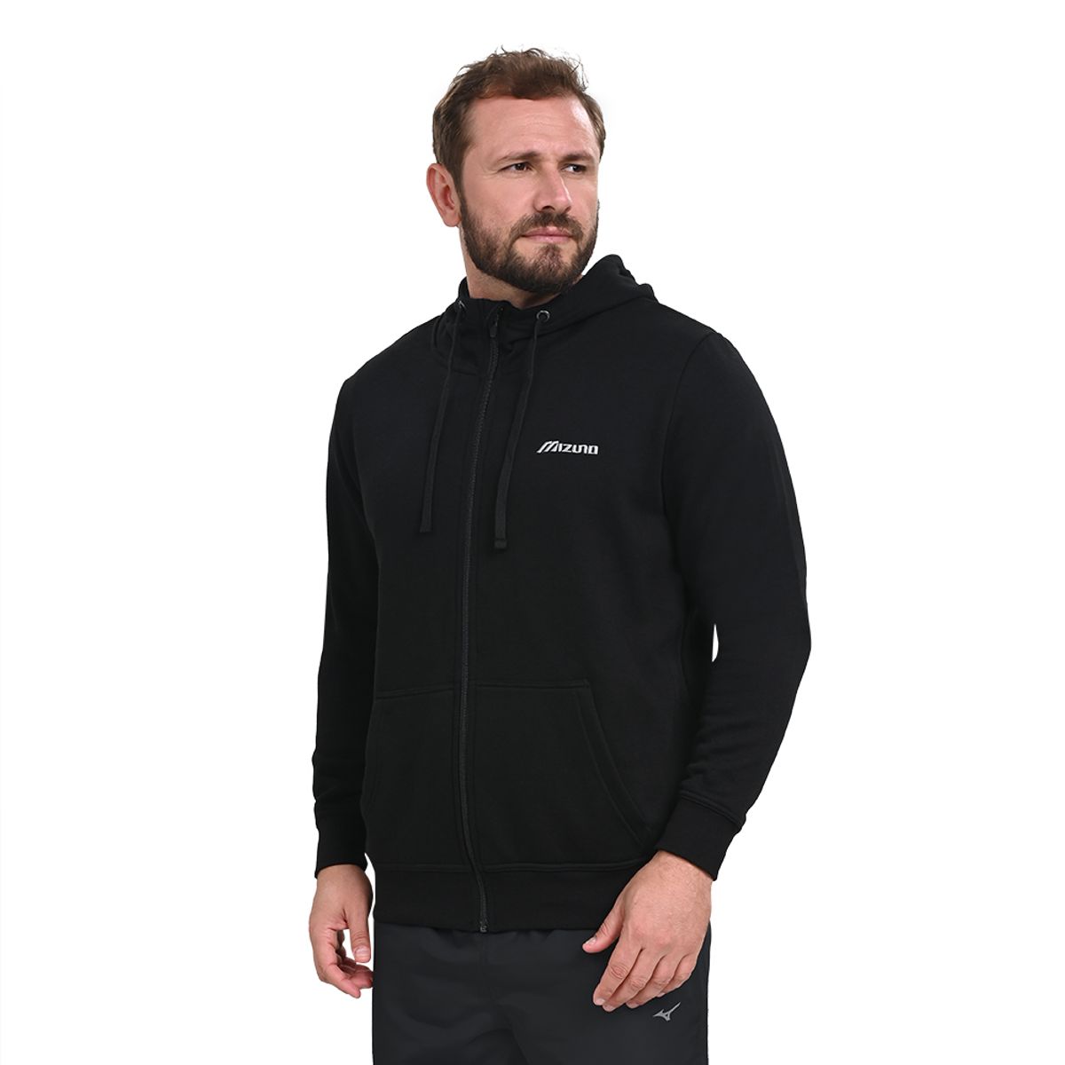 Moletom Masculino Mizuno Zipper P Preto