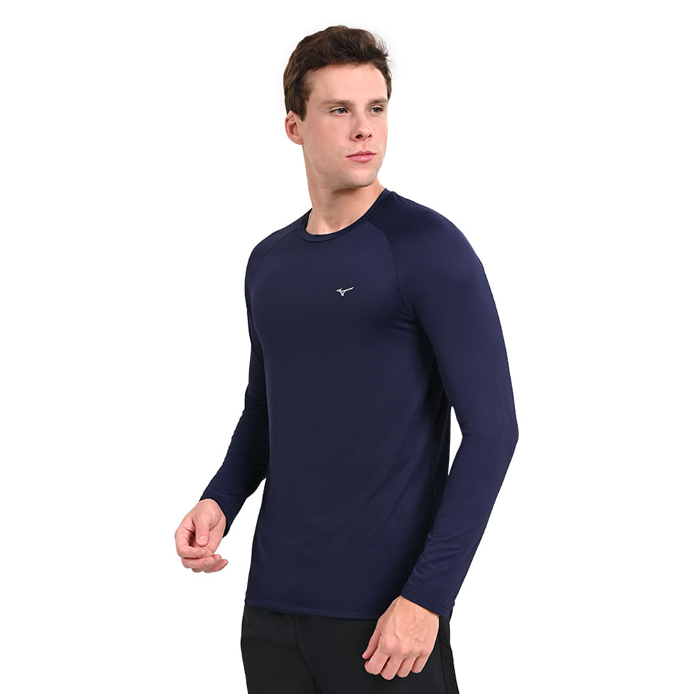 Camiseta Manga Longa de Treino Mizuno PRO UV +50 Masculina