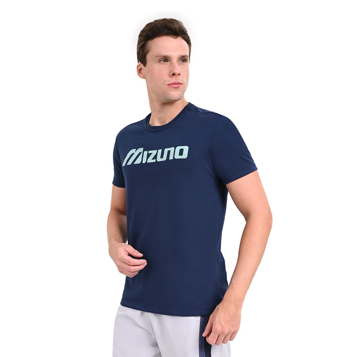 Camiseta Casual Masculina Mizuno Big Logo P Azul