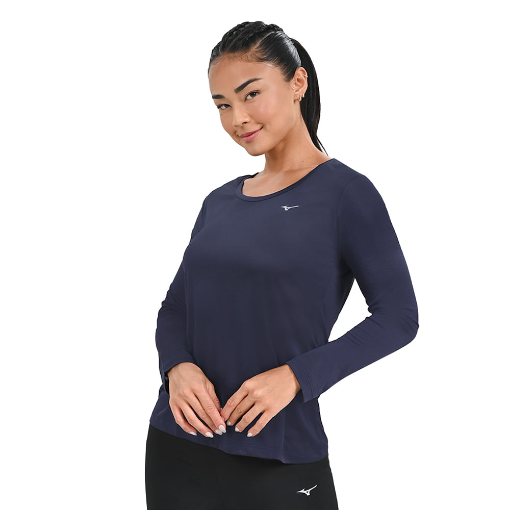 Camiseta Manga Longa de Corrida Feminina Mizuno Nirvana