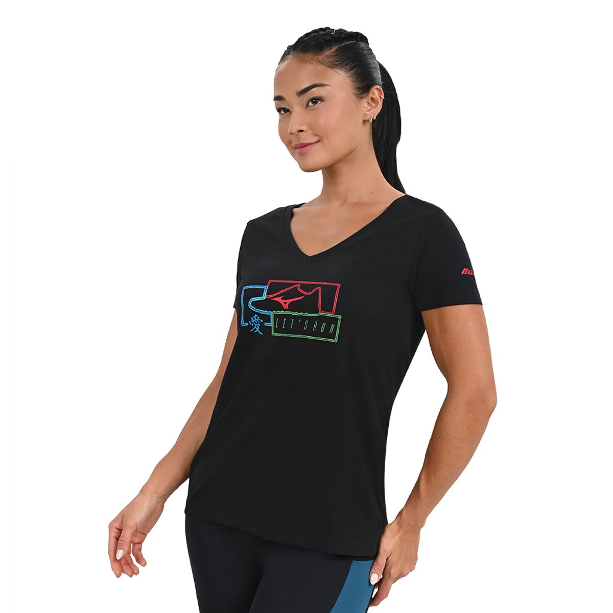 Camiseta Casual Feminina Mizuno Fashion P Preto