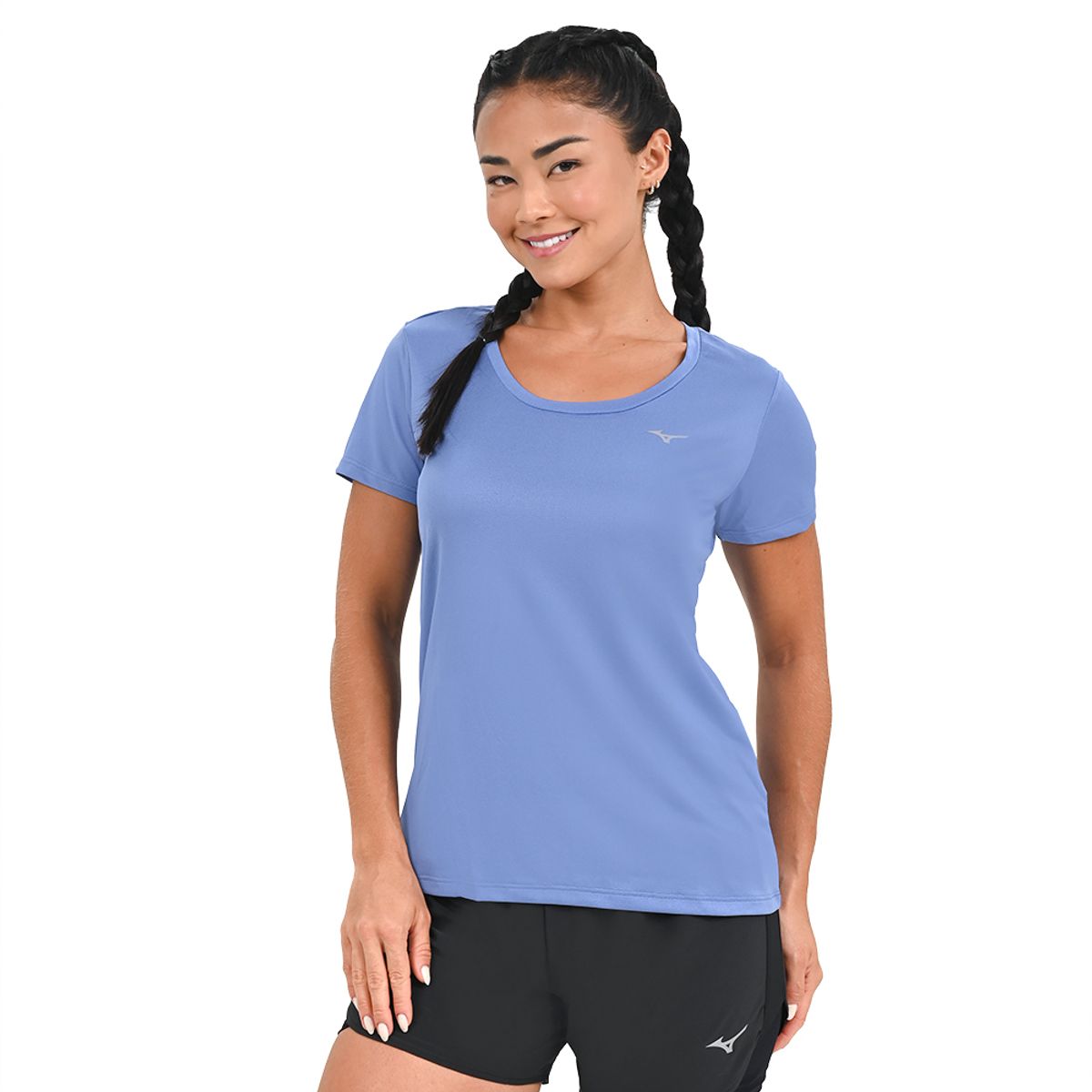 Camiseta de Corrida Feminina Mizuno Nirvana P Azul