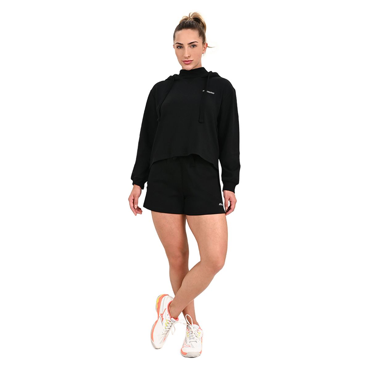 Conjunto de Agasalho Feminino Mizuno Hoodie 2 G Preto