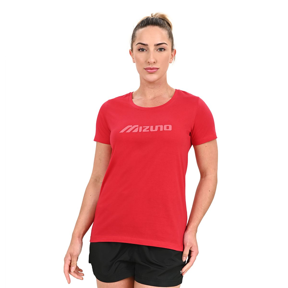 Camiseta Casual Feminina Mizuno Basic M Vermelho