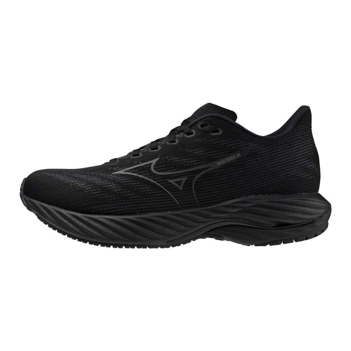 Tênis de Corrida Feminino Mizuno Wave Rider 28 Wide 2D 34 Preto