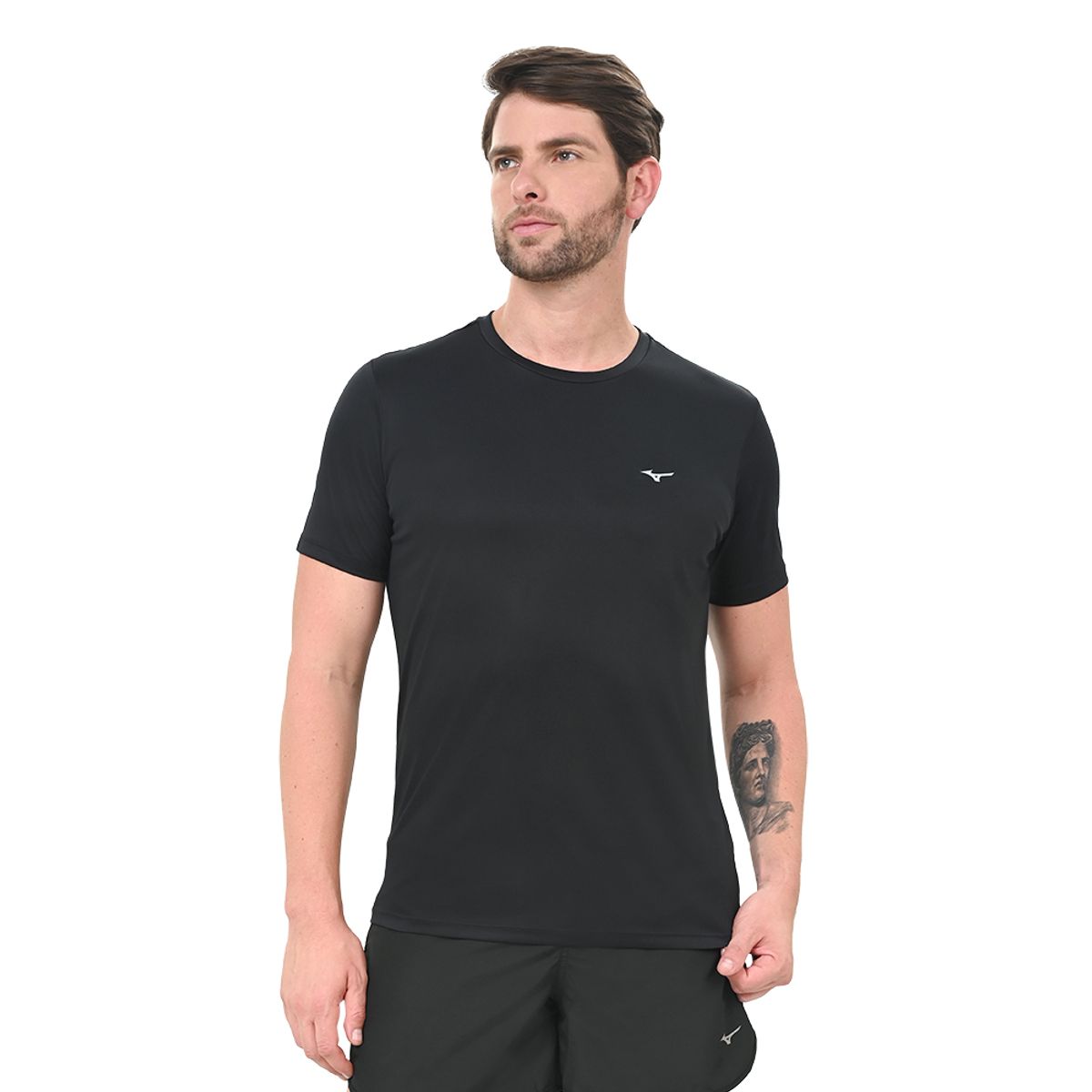 Camiseta de Corrida Masculina Mizuno Spark 2 G Preto