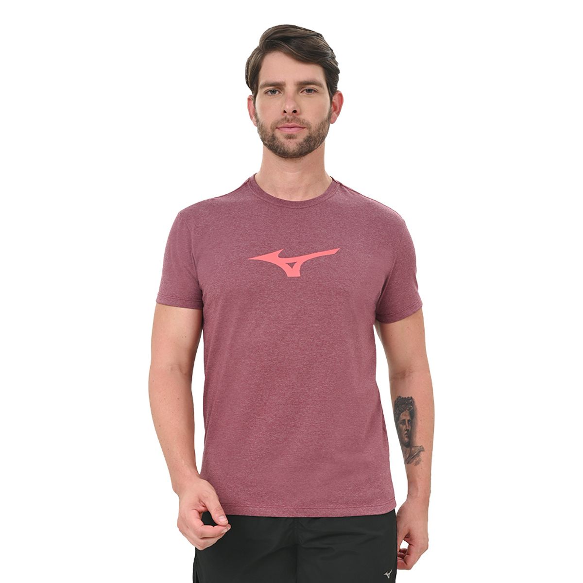 Camiseta Casual Masculina Mizuno LifeStyle GG Marrom