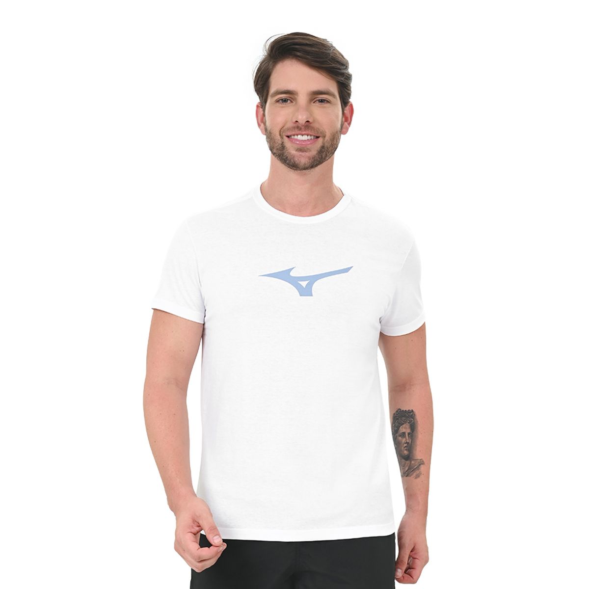 Camiseta de Treino Masculina Mizuno LifeStyle M Branco