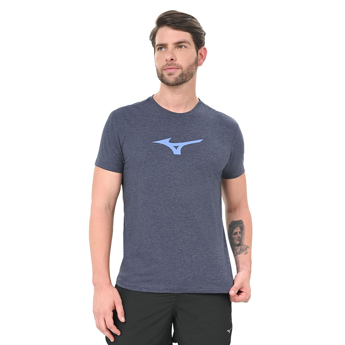 Camiseta Casual Masculina Mizuno LifeStyle P Azul