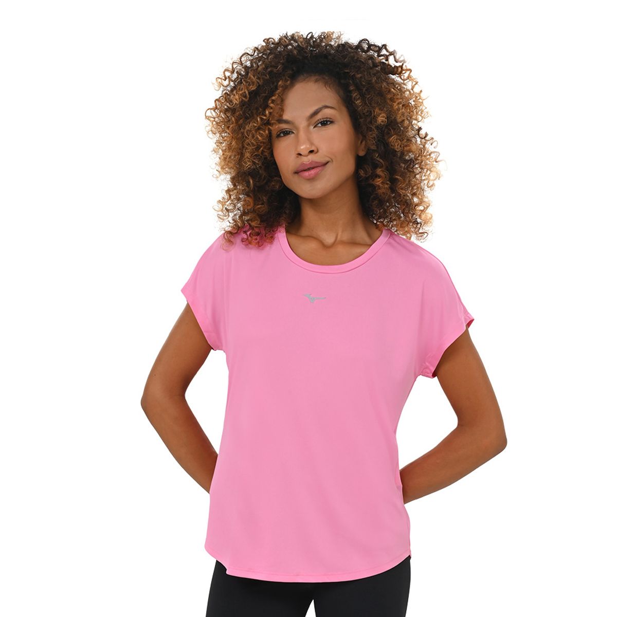 Camiseta de Treino Feminina Mizuno Spark New GG Rosa