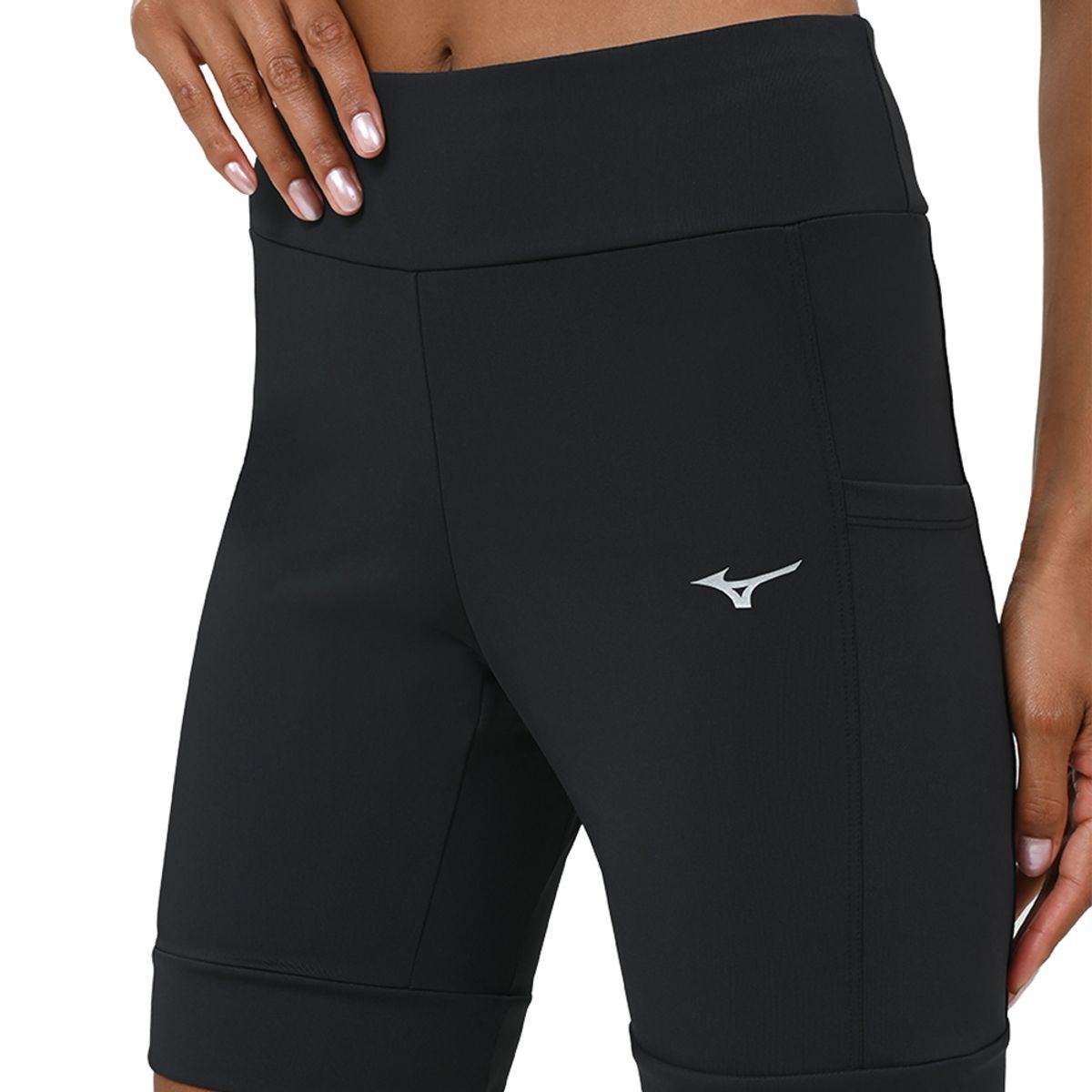 Bermuda de Corrida Feminina Mizuno Run Tech GG Preto