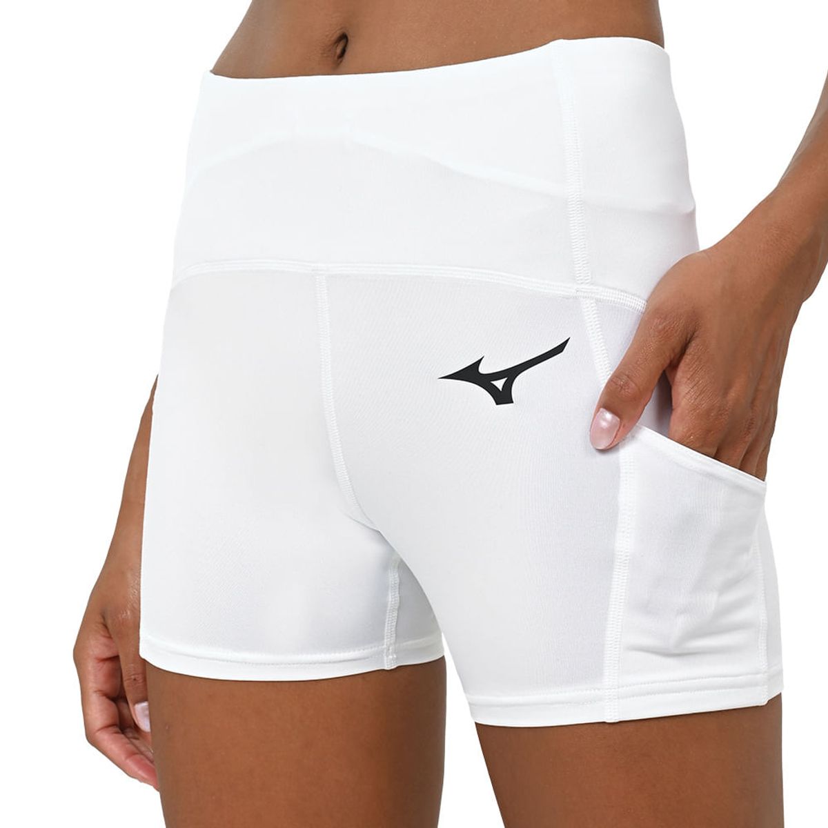 Shorts de Tennis Feminino Mizuno Tight P Branco