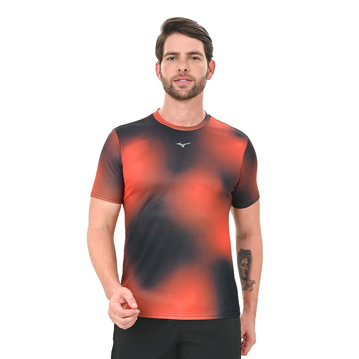 Camiseta de Corrida Masculina Mizuno Core Graphic M Laranja
