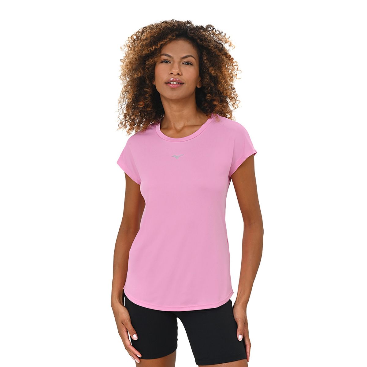 Camiseta de Corrida Feminina Mizuno Spark New G Rosa