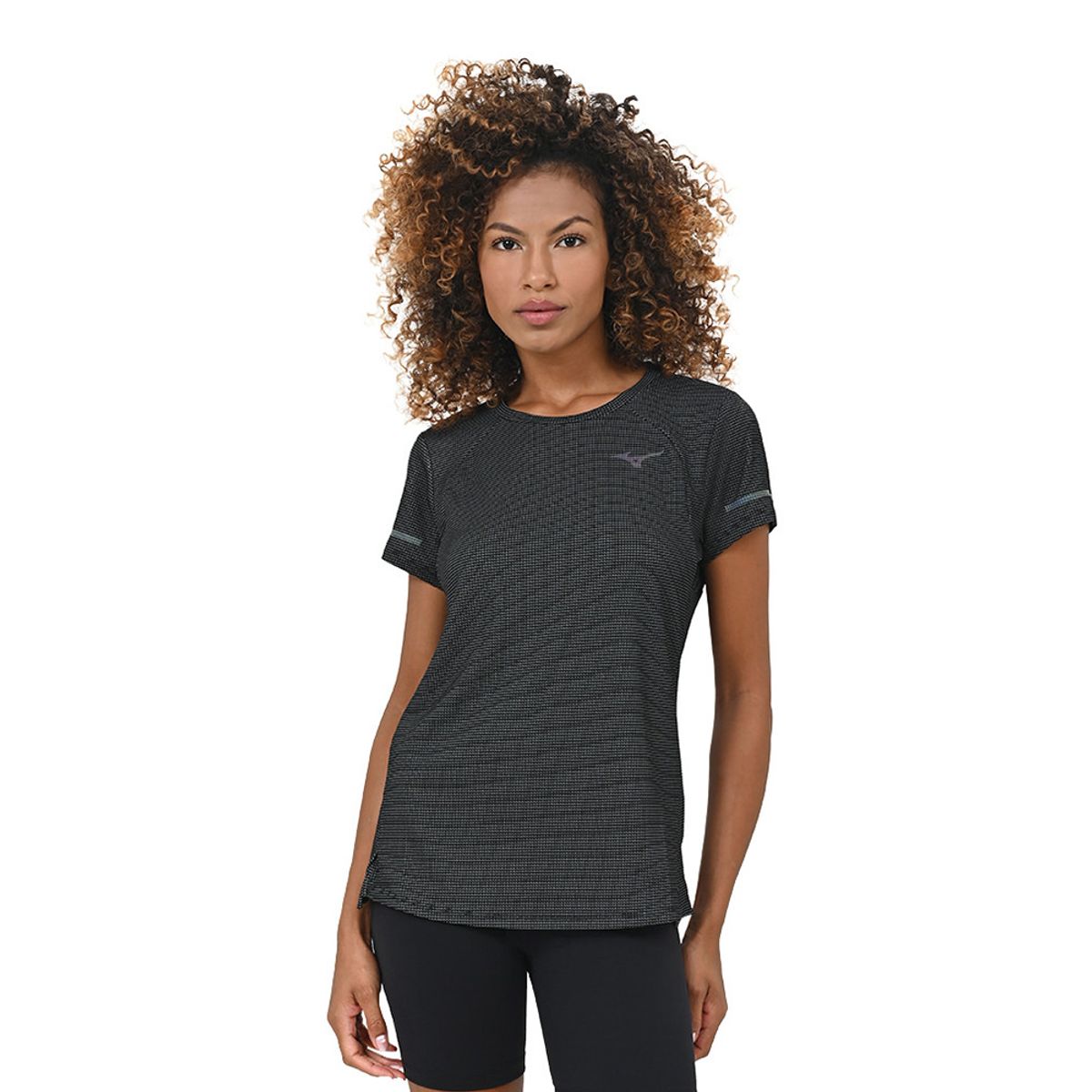 Camiseta de Treino Feminina Mizuno Dryaeroflow G Preto