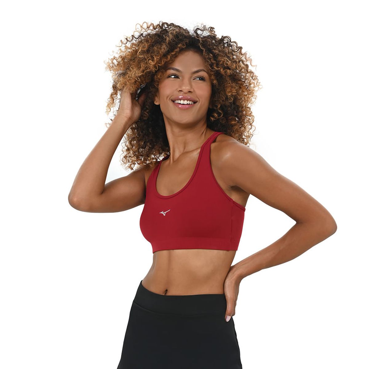 Top de Treino Feminino Mizuno Essence P Vermelho