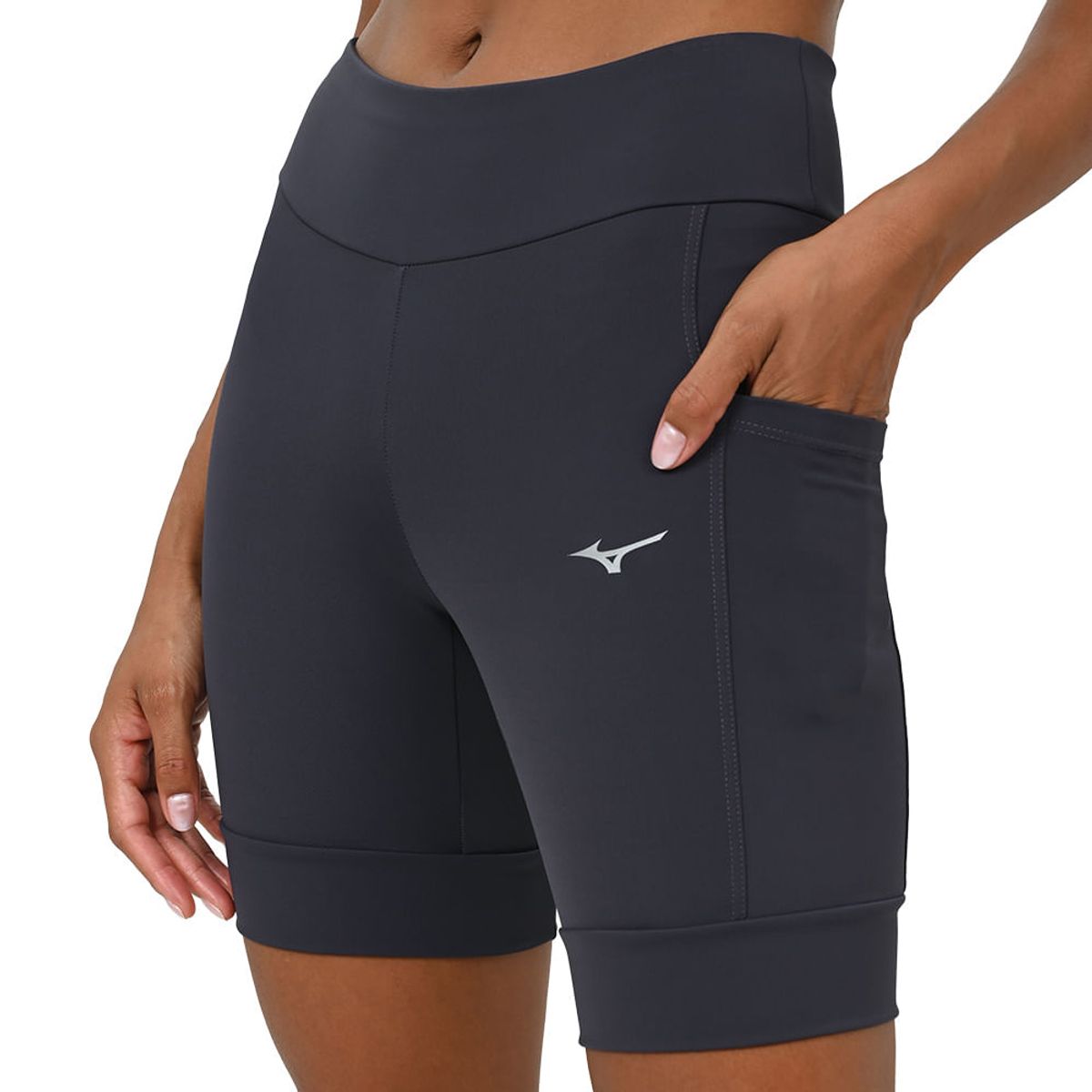 Bermuda de Corrida Feminina Mizuno Run Tech M Azul