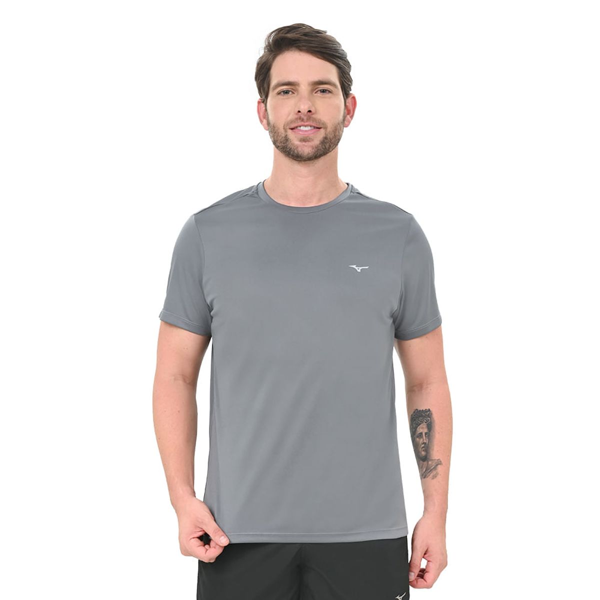 Camiseta de Treino Masculina Mizuno Sportwear M Cinza