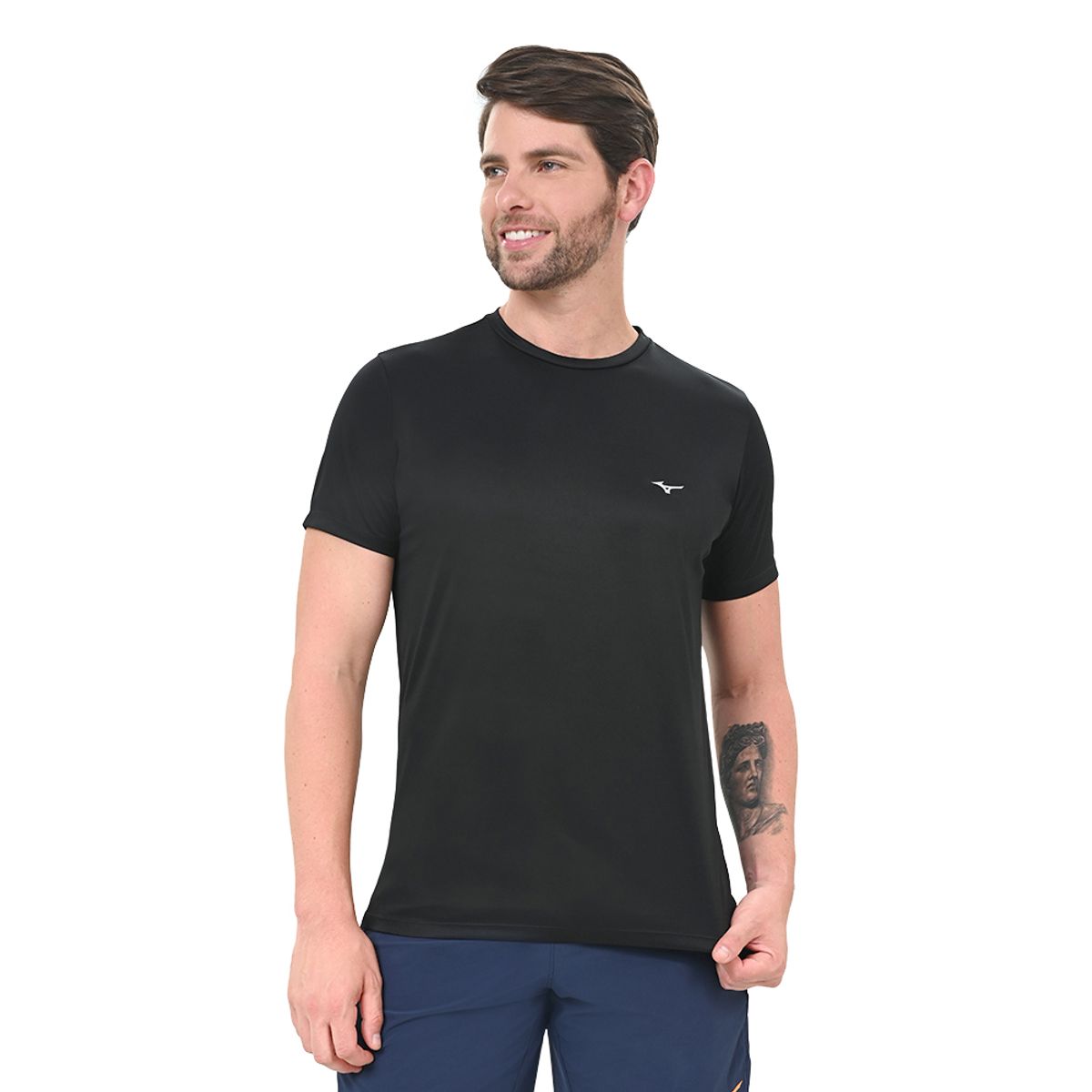 Camiseta de Treino Masculina Mizuno Energy P Preto