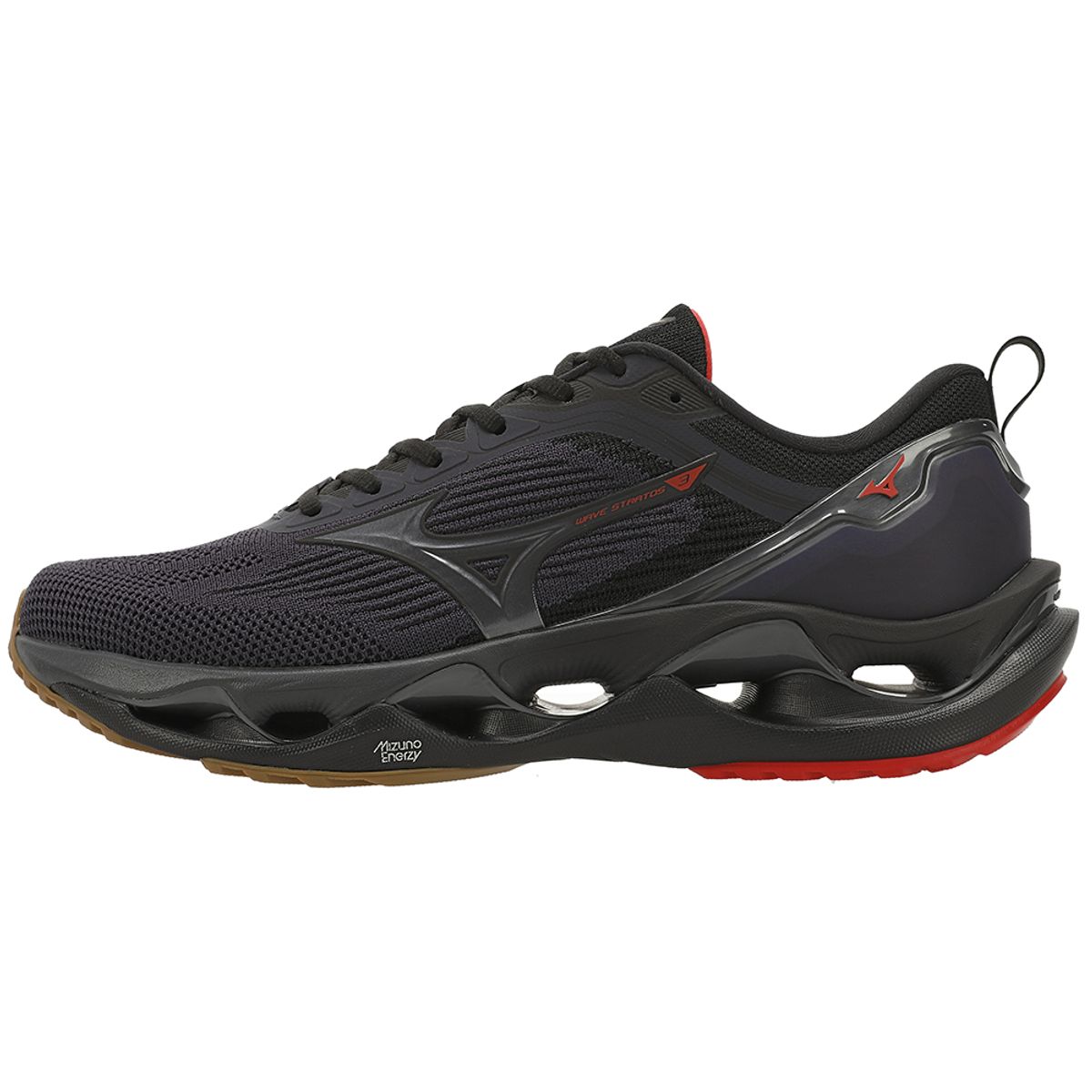 Tênis de Corrida Mizuno Wave Stratos 3 Masculino 42 Preto