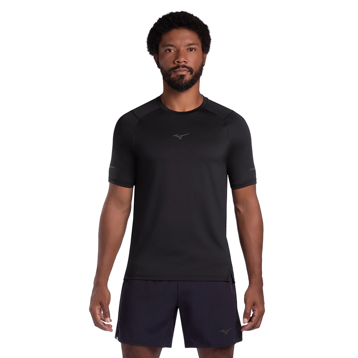 Camiseta de Corrida Masculino Mizuno High 2 M Preto
